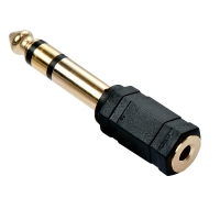 LINDY Audioadapter 3.5mm/6.3mm f/m vergoldet