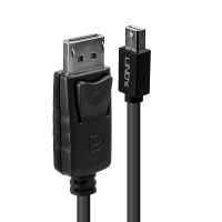 LINDY Mini-DisplayPort an Displayport Kabel schwarz 3m