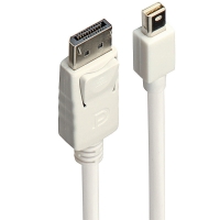LINDY Mini-DisplayPort an Displayport Kabel weiß 1m