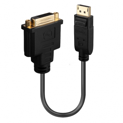 LINDY Adapterkabel Displayport auf DVI-D 0.15m