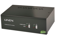 LINDY KVM Switch Pro 2 Port DVI Dual Link Dual Head Audio