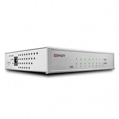 LINDY Switch 8-Port Gbit Metall