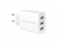 CONCEPTRONIC Ladegerät 3Port 30W,USB-A weiß