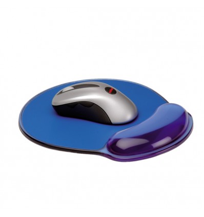 Silicon Mousepad with Wristrest, transparent blue