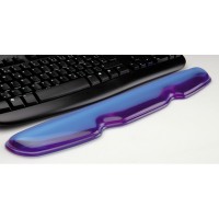 Silicon Wrist Pad for Keyboard, transparent blue