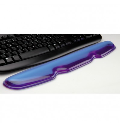 Silicon Wrist Pad for Keyboard, transparent blue