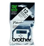 Schriftbandkassette Brother 12mm weiß/schwarz MK231BZ