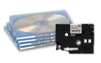 Schriftbandkassette Brother 3,5mm weiß/schwarz TZEN201