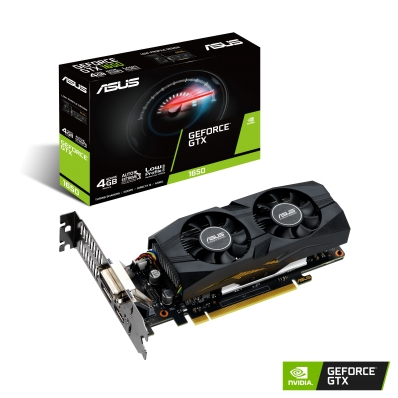 ASUS GTX1650-4G-LP-BRK (4GB,DVI,HDMI,DP,LP,Active)