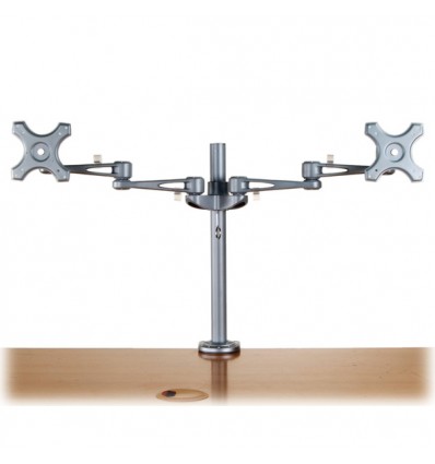 VALUE Dual LCD Monitor Arm, Desk Clamp, 4 Joints