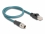 Delock M12 Adapter Cable X-coded 8 pin male to RJ45 male 50 cm