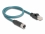 Delock M12 Adapter Cable X-coded 8 pin female to RJ45 male 50 cm