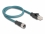 Delock M12 Adapter Cable A-coded 8 pin female to RJ45 male 50 cm