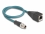 Delock M12 Adapter Cable X-coded 8 pin male to RJ45 female 50 cm