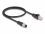 Delock M12 Adapter Cable D-coded 4 pin male to RJ45 male 50 cm