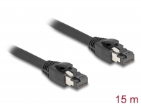 Delock RJ45 Network Cable Cat.8.1 S/FTP 15 m up to 40 Gbps black