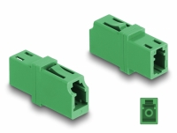 Delock Optical Fiber Coupler LC Simplex female to LC Simplex female APC green