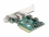 Delock PCI Express x4 Card to 1 x external USB 10 Gbps Type-C™ female + 1 x external USB 10 Gbps Type-A female - Low Profile For