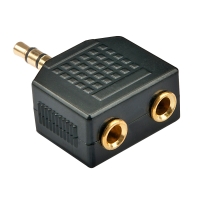 LINDY Audioadapter 2x 3.5mm an 3.5mm f/m