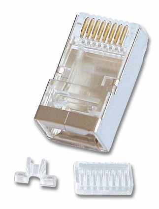 LINDY RJ45 Stecker STP Cat6 mit Einführhilfe 10er Pack