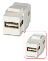 LINDY USB A Doppelkuppl F/F keystone Modul Wanddosen