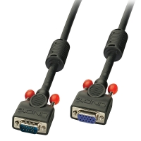 LINDY VGA Kabel M/F schwarz 5m HD15 M/F DDC-fähig