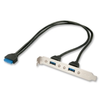 LINDY Slotblech USB 3.0 Adapter 2xUSB 3.0 Typ A an 20 pol.
