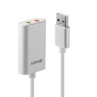 LINDY Audioadapter USB Typ A 3.5mm