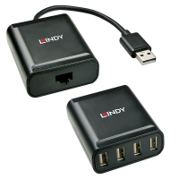 LINDY Extender USB 2.0 Cat5 4 Ports 60m