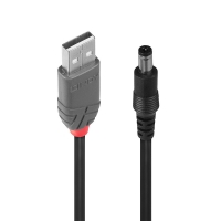 LINDY Adapterkabel USB A - DC 5.5/2.1mm Hohlstecker 1.5m