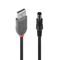 LINDY Adapterkabel USB A St - DC 5.5/2.5mm St 1.5m