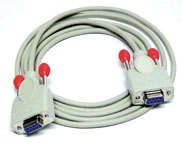 LINDY Chipkartenleser Kabel 9 pol. 1:1 Kupplung 2m
