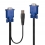 LINDY Kombiniertes KVM- und USB-Kabel 3m