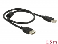 Delock Extension cable USB 2.0 Type-A male > USB 2.0 Type-A female 0.5 m black