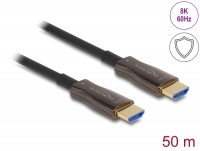 Delock Active Optical HDMI Cable with metal armouring 8K 60 Hz 50 m