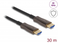 Delock Active Optical HDMI Cable with metal armouring 8K 60 Hz 30 m