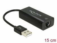 Delock USB 2.0 Type-A Adapter to 10/100 Mbps LAN
