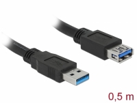 Delock Extension cable USB 3.0 Type-A male > USB 3.0 Type-A female 0.5 m black