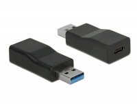 Delock Converter USB 3.2 Gen 2 Type-A male > USB Type-C™ female Active black