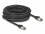 Delock RJ45 Network Cable Cat.6A U/FTP ultra flexible with inner metal jacket 10 m black