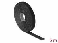 Delock Hook-and-loop tape on roll L 5 m x W 13 mm black