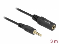 Delock Extension Cable Audio Stereo jack 3.5 mm male / female 3 m