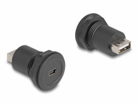 Delock USB 2.0 Type Mini-B to USB 2.0 Type-A built-in connector black