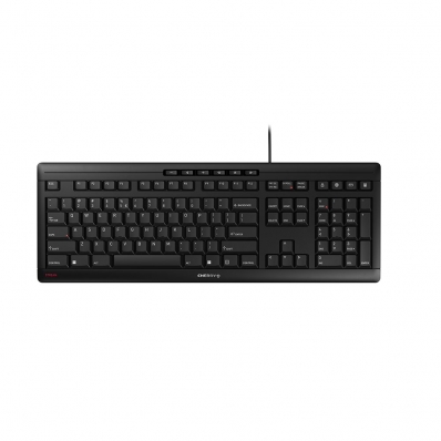 CHERRY TAS STREAM KEYBOARD Corded EU-Layout schwarz