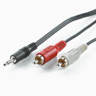 ROLINE 3.5mm/2x RCA (M) Cable 1.5 m