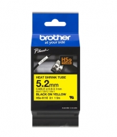 Schrumpfschlauchkassette Brother 5,2mm gelb/schwarz HSE611E