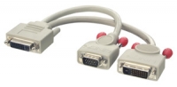 LINDY Splitter Kabel DVI-I auf DVI-D & VGA - DVI KVM Switche