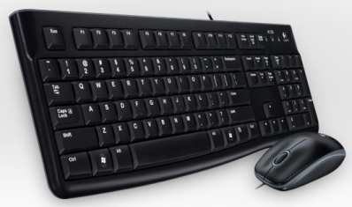 Logitech USB Keyboard+Mouse MK120 black
