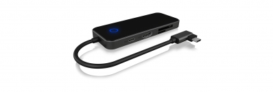 Icy Box Dockingstation IcyBox USB Type-C mit integriertem Kabel extern retail