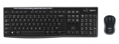 Logitech Wireless Keyboard+Mouse MK270 black retail